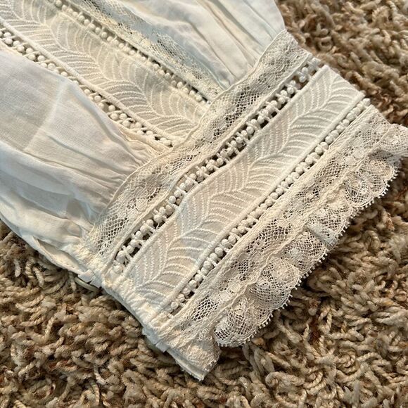 Polo Ralph Lauren- Lace Cotton Voile Blouse - Size 8 - Picture 4 of 6